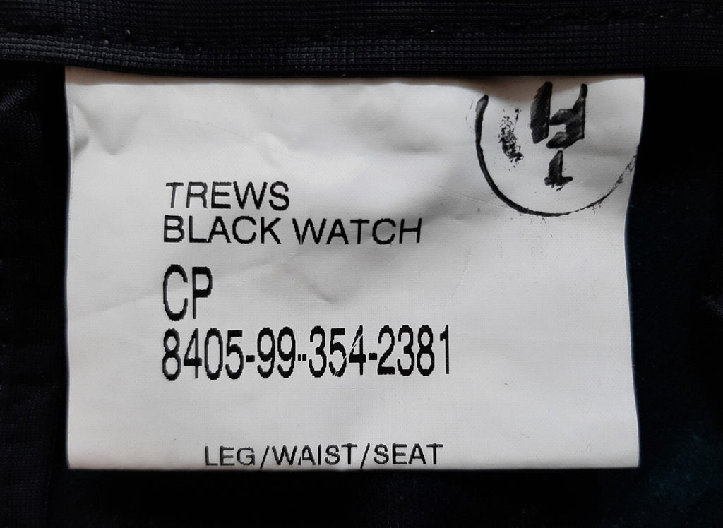 Black Watch Trews Scottish Tartan Trousers Old Pattern 75/72/88cm