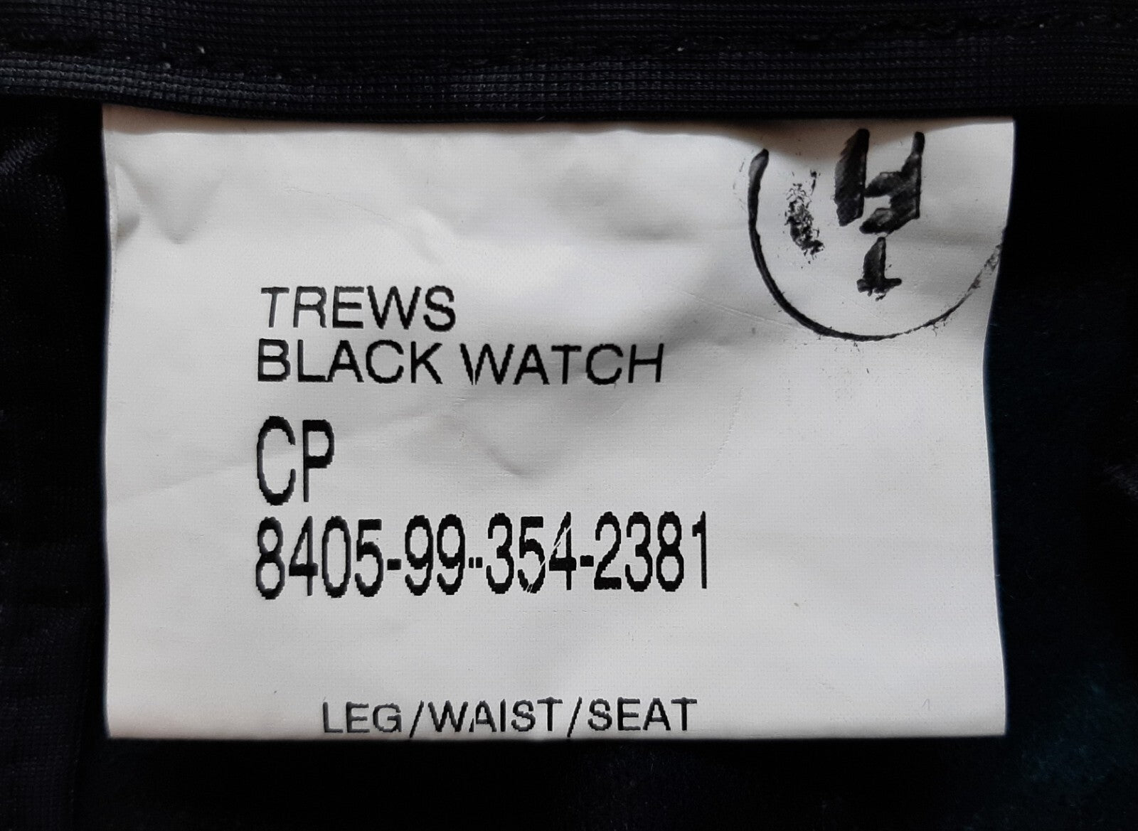 Black Watch Trews Scottish Tartan Trousers Old Pattern 75/72/88cm