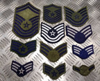 USA Air Force USAF Issued Rank Badge Patches Various Styles Top Gun
