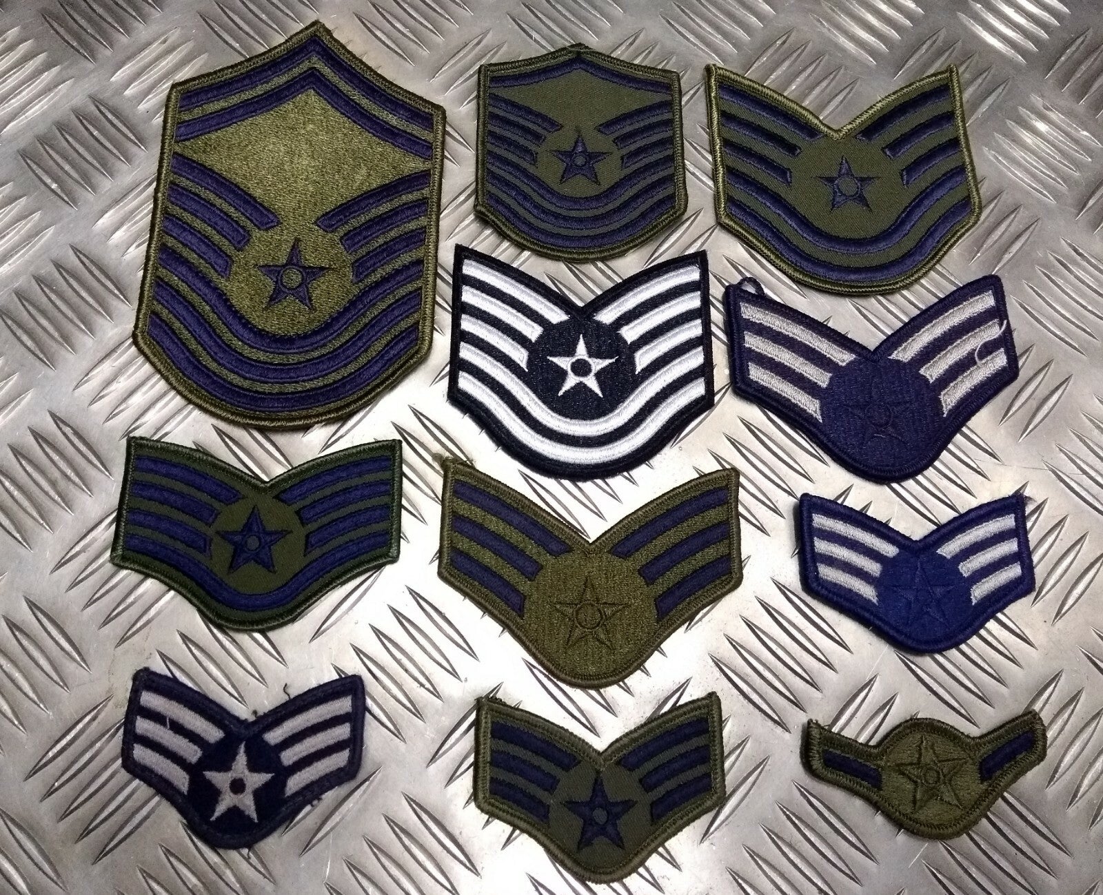USA Air Force USAF Issued Rank Badge Patches Various Styles Top Gun