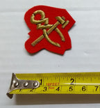 Mess Kit Badge Craftsman British Army Red Felt Hand Embroidered Arm Patch