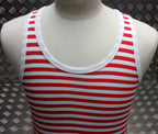 Russian Soviet USSR CCCP Style Stripy Sailors Telnyashka Red Vest All Sizes NEW