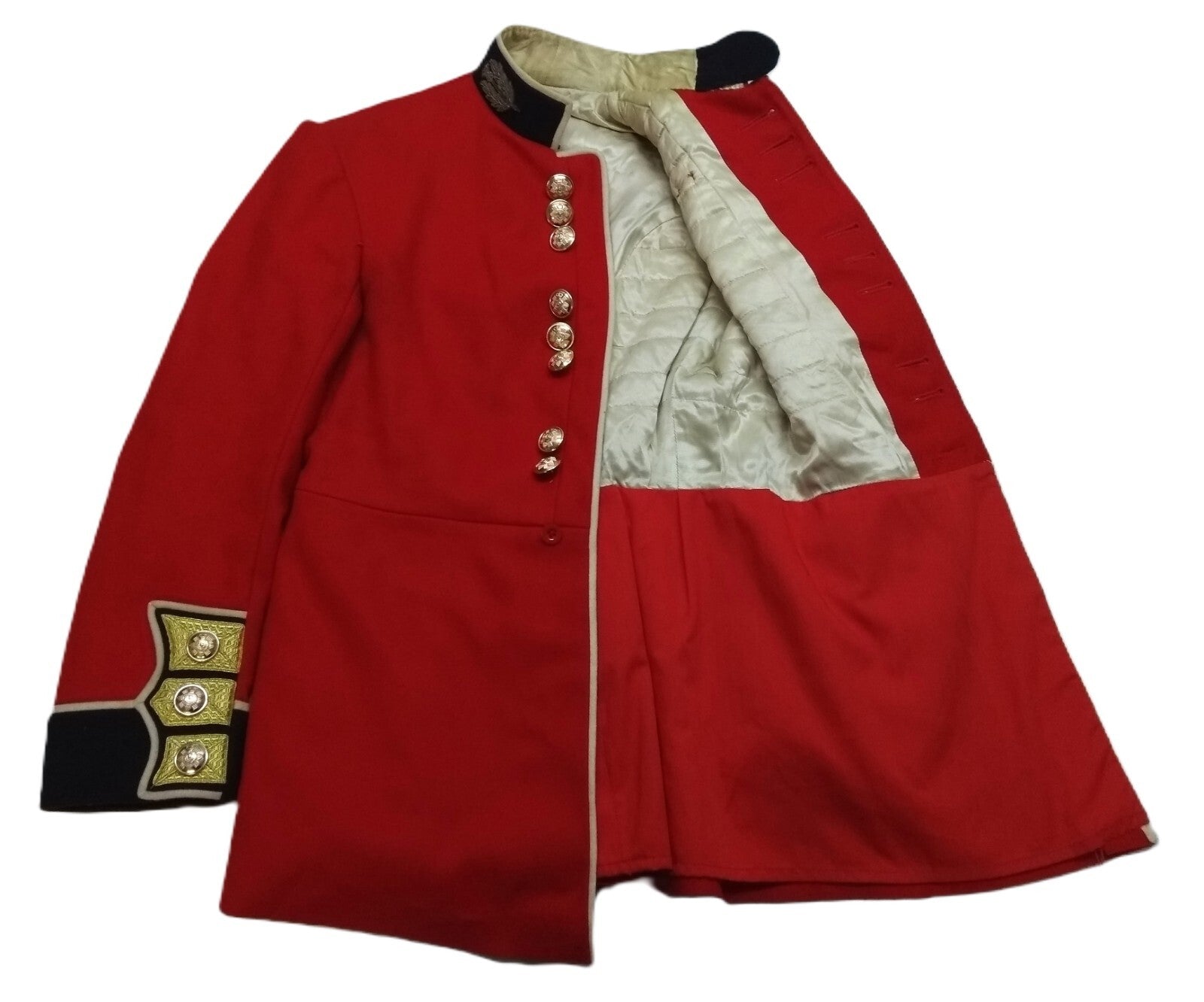 British Army Red Scots Tunic Scarlet Ceremonial Jacket RHQ CQMS w Gold Detail