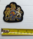 No1 Warrant Officer Badge (Navy) British Army Hand Embroidered Royal Arms Patch