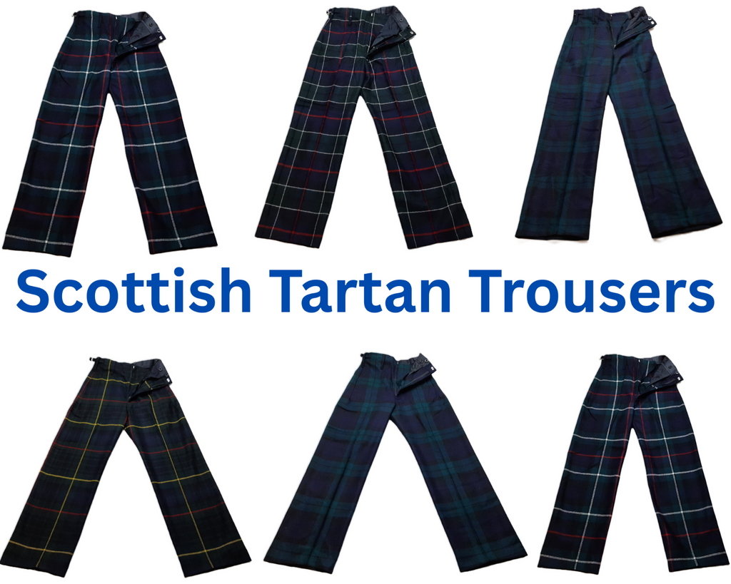 Scottish Tartan Trouser / Trews British Dress Assorted Patterns Available
