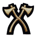 Pioneer No1 Dress Badge British Embroidered Gold Braided Axes Arm Patch