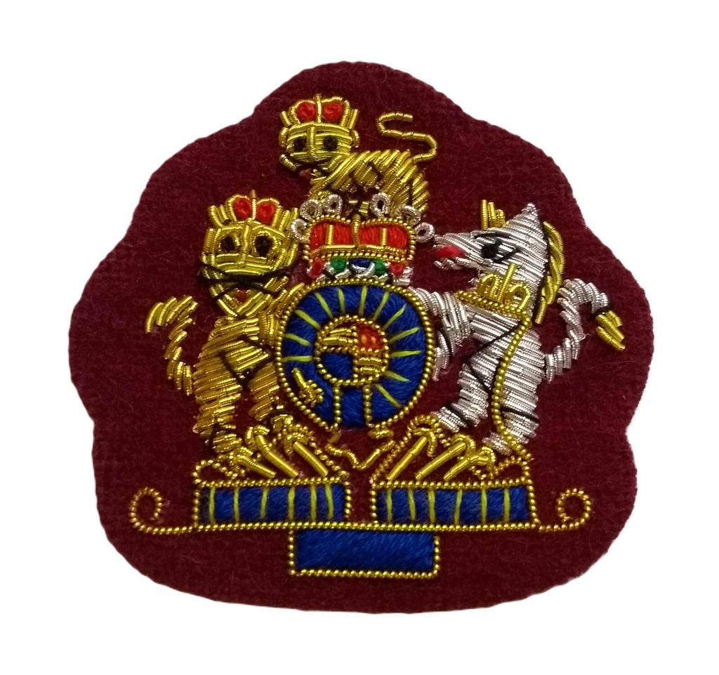 Mess Kit Badge WO1 Para Maroon British Hand Embroidered Insignia Patch