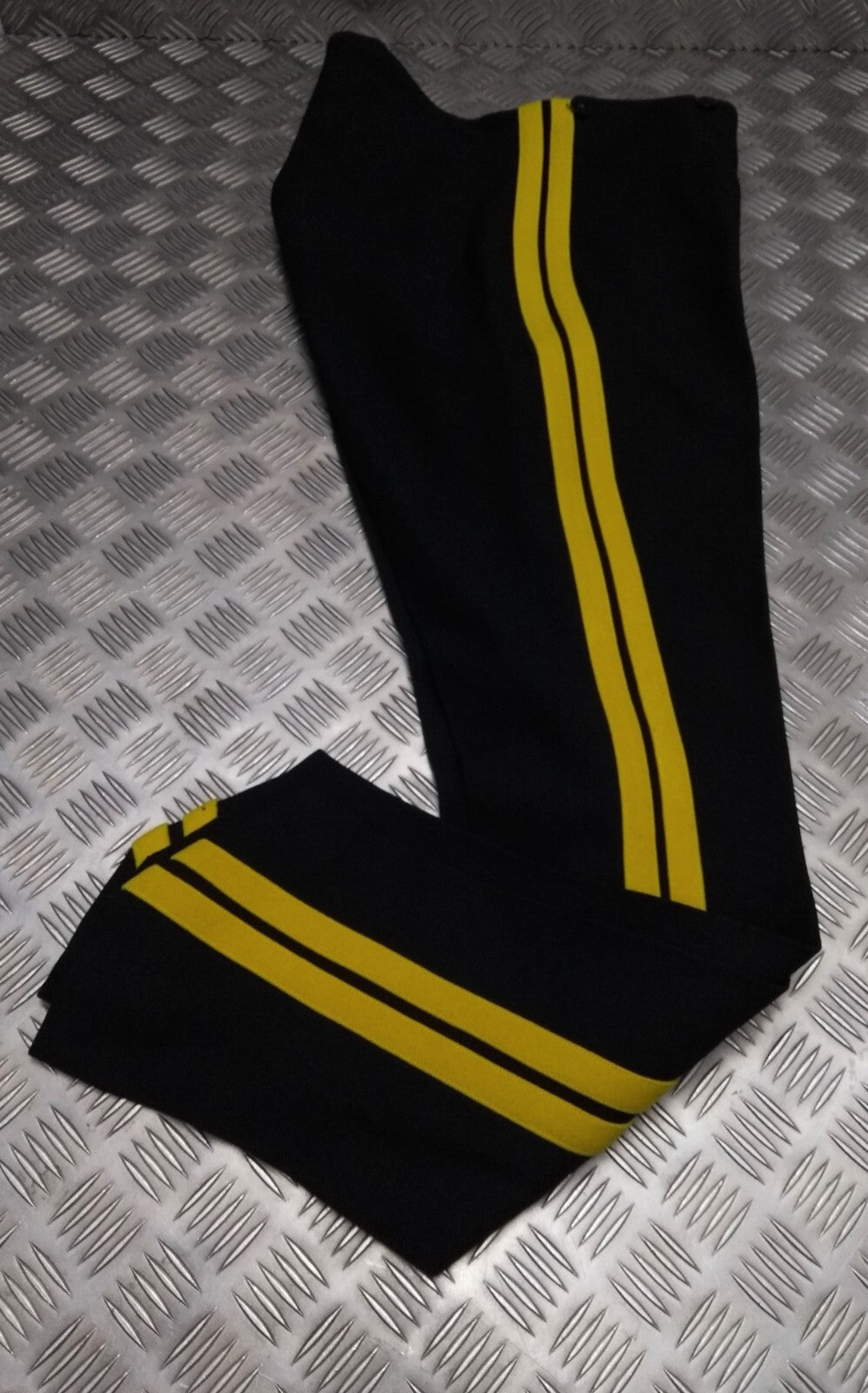 Vintage British Army No1 Overalls Trousers BDS 1964 Yellow Stripe GDS No Straps