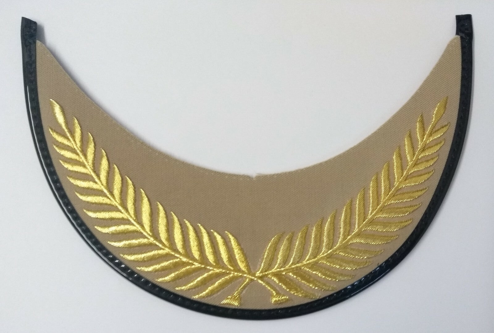 Genuine British Made Senior Officer Gold Wire Palm Leaf Dress Cap Peak