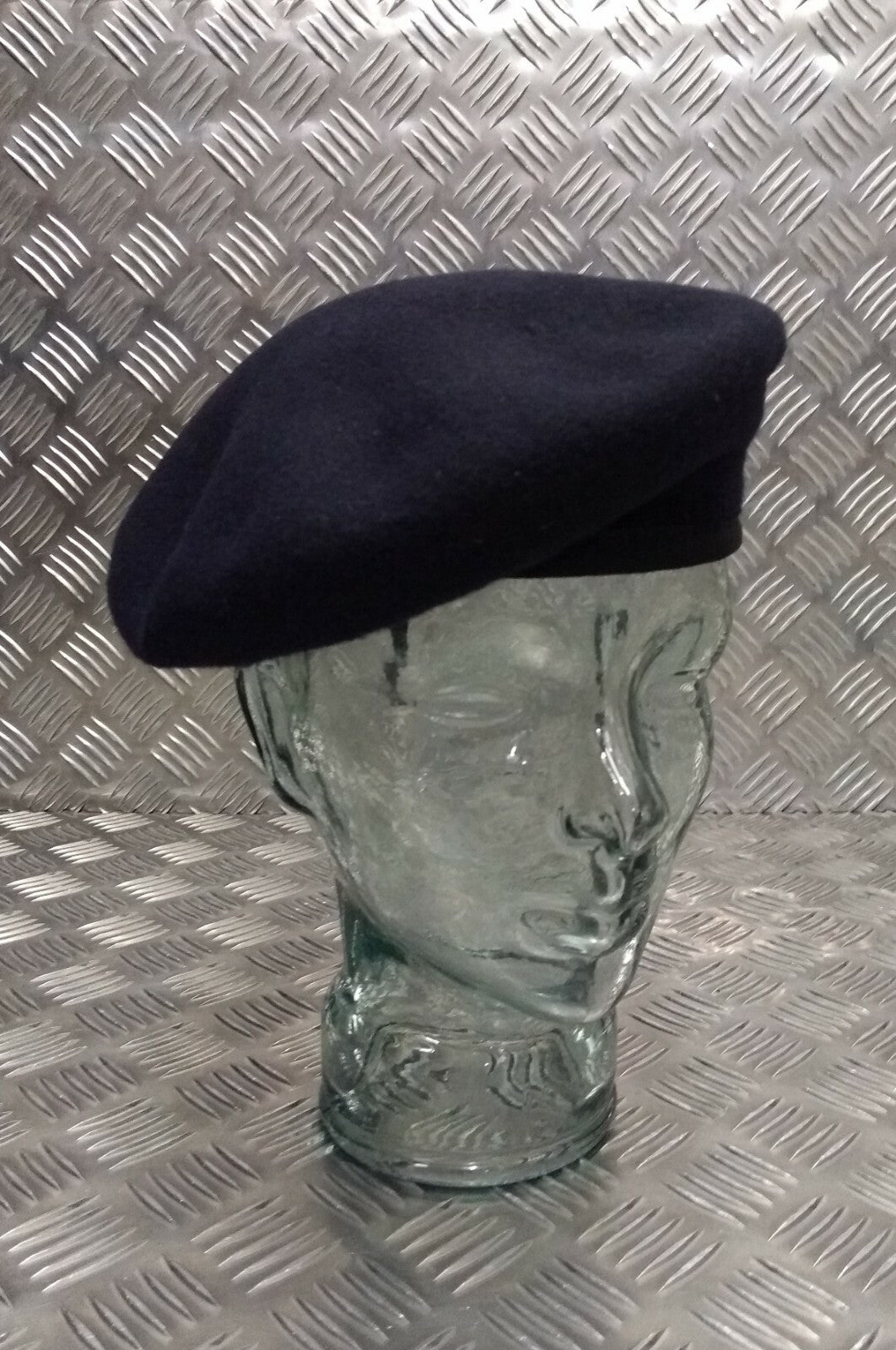 Genuine Issue MF Navy Blue Colour Lined Wool Service Beret Size 56cm