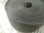 Mil-Spec Belting Ceremonial Black Courlene Belt & Strap Material Assorted Widths