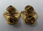 Genuine British Army Issue ⅝" Small Gold Coloured Crowns 1 Pair Snap Pin JK04X