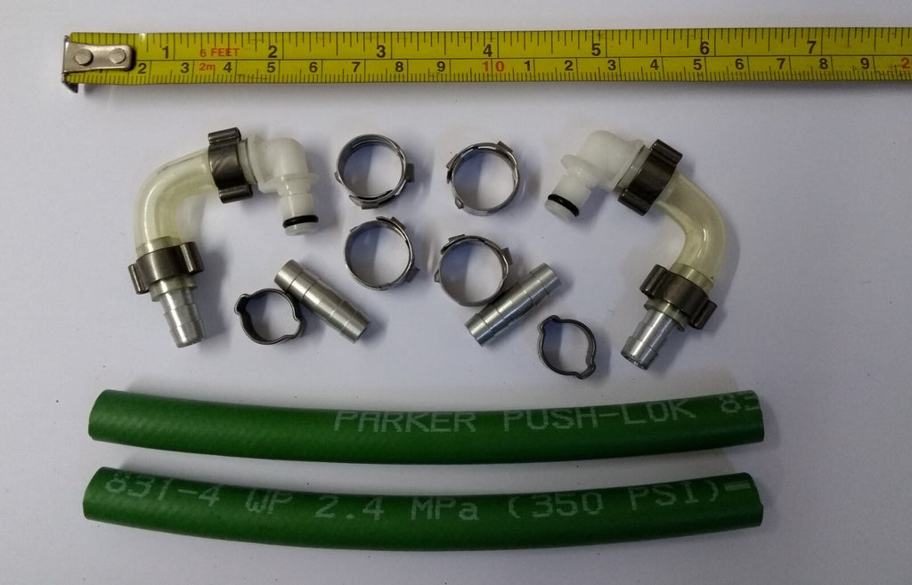 RAF Royal Air Force RFD Beaufort Jet Pilots Hose & Clip Set For Inflatable Foot Bladders Anti-G