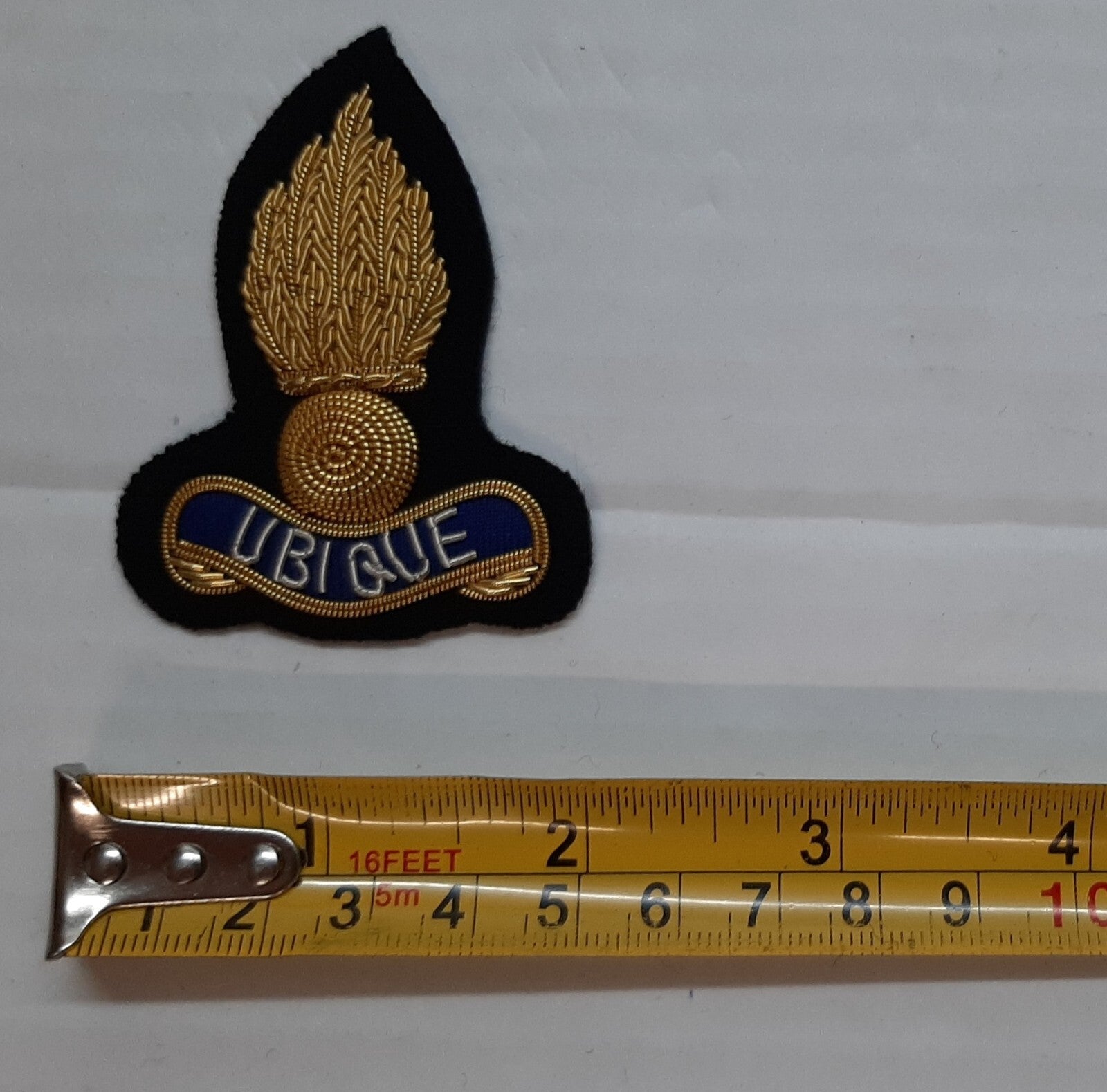 Royal Engineers No1 Badge British Army Black Embroidered OFC Collar Patches