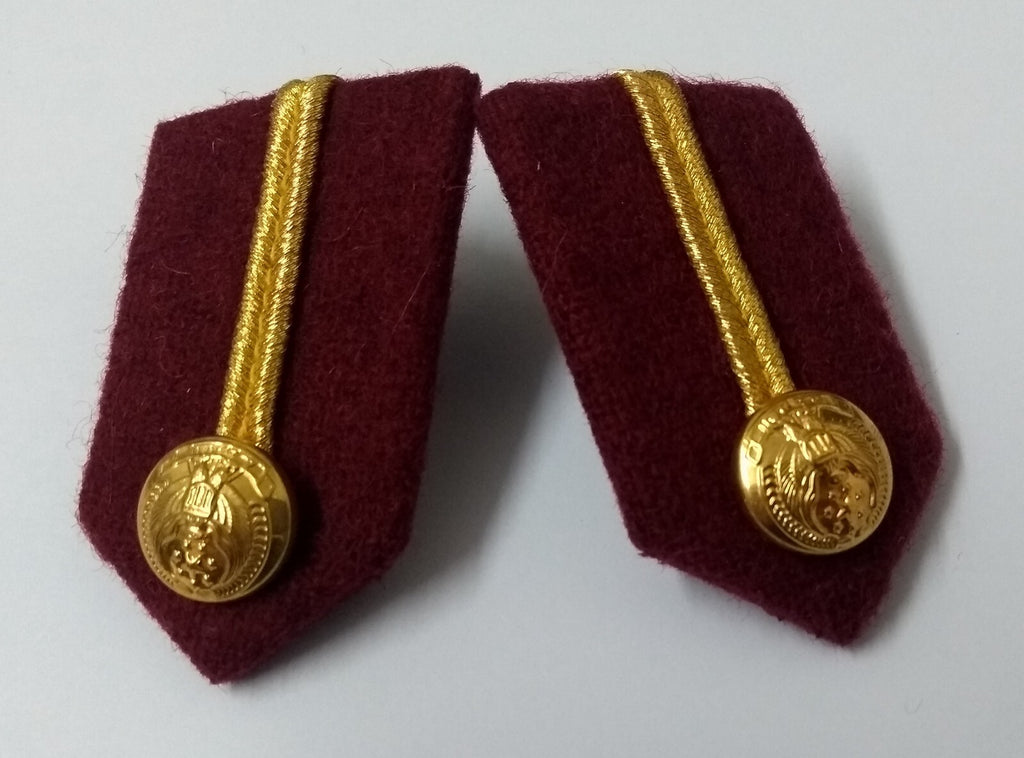 Arab Emirates Gorgets Collar Tabs Gold Braid Detail Senior Officers UAE Buttons
