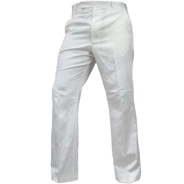 White Naval Trousers RN Style Class 1 CLI Smart Dress Straight Bottoms Used