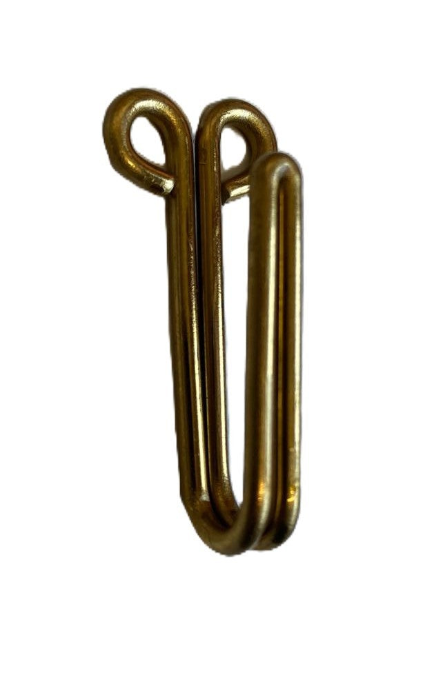 Waist Belt Hook Hooks Jacket / Tunic / Robe. Brass / Metal x 1 Pair