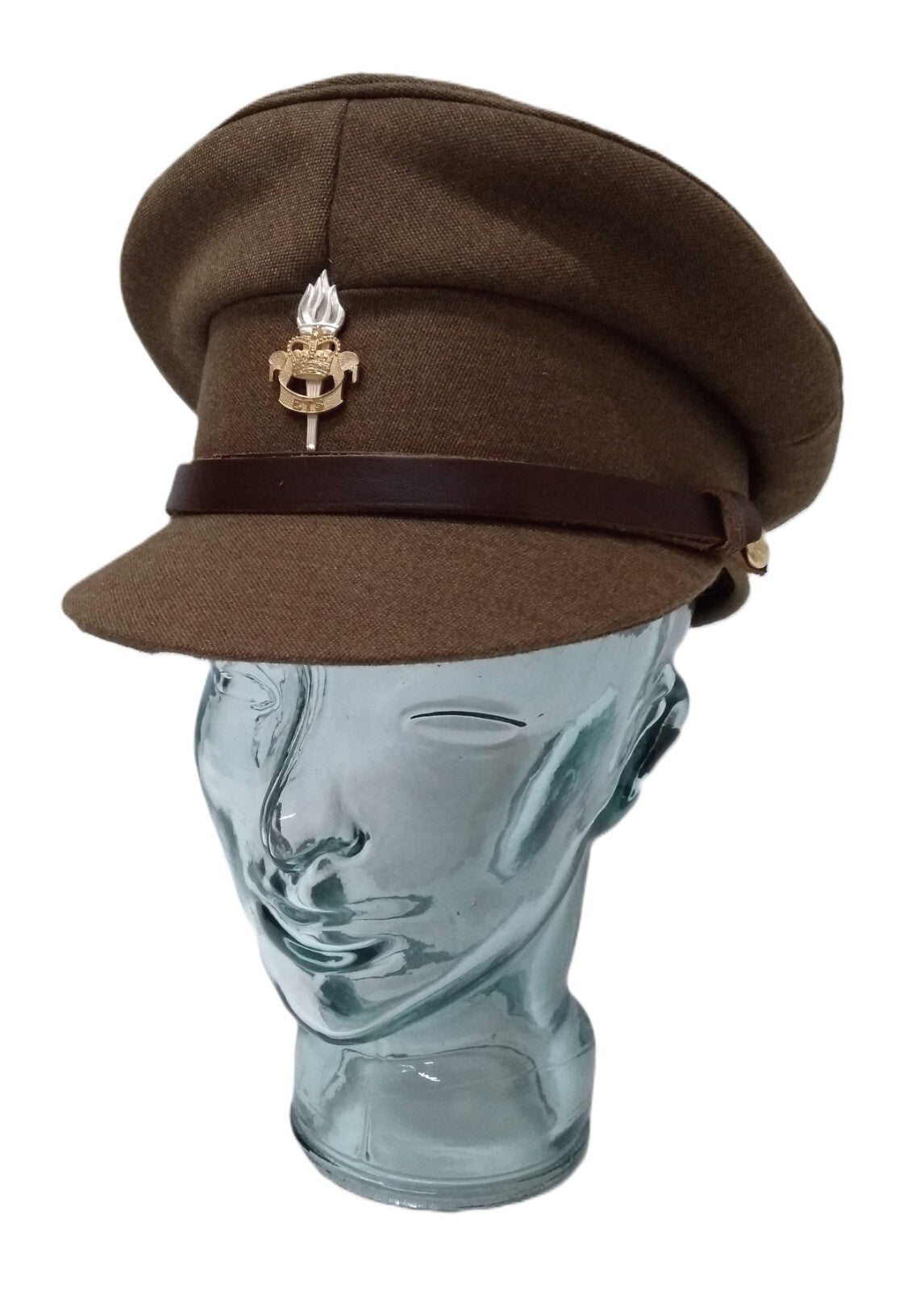 No2 Officer Hat AGC ETS British Army Full Insignia & Chin Strap Goldings 56cm