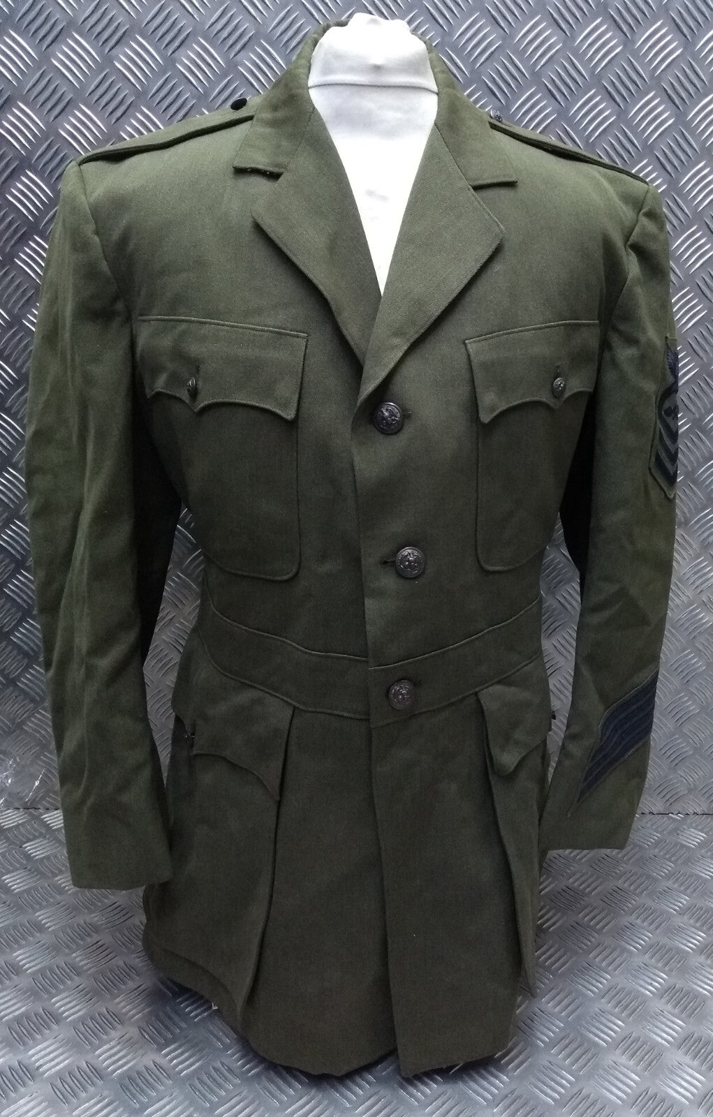 Vintage USN Jacket Wool Serge United States Navy Naval Uniform Tunic No Belt