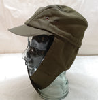 Vintage Green Czech Cap Flap Hat