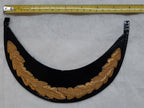 Officers Oakleaf Sprig Gold Wire 1 Row On Black PVC Visor Peak Ex Sample