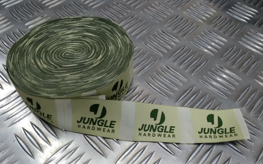 Genuine Vintage Jungle Hardwear Clothing Label With The jungle logo Never Sewn