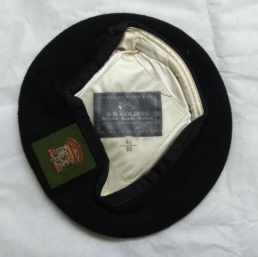 Army Beret Devonshire & Dorset British Army Officers Dress By Goldings 55cm
