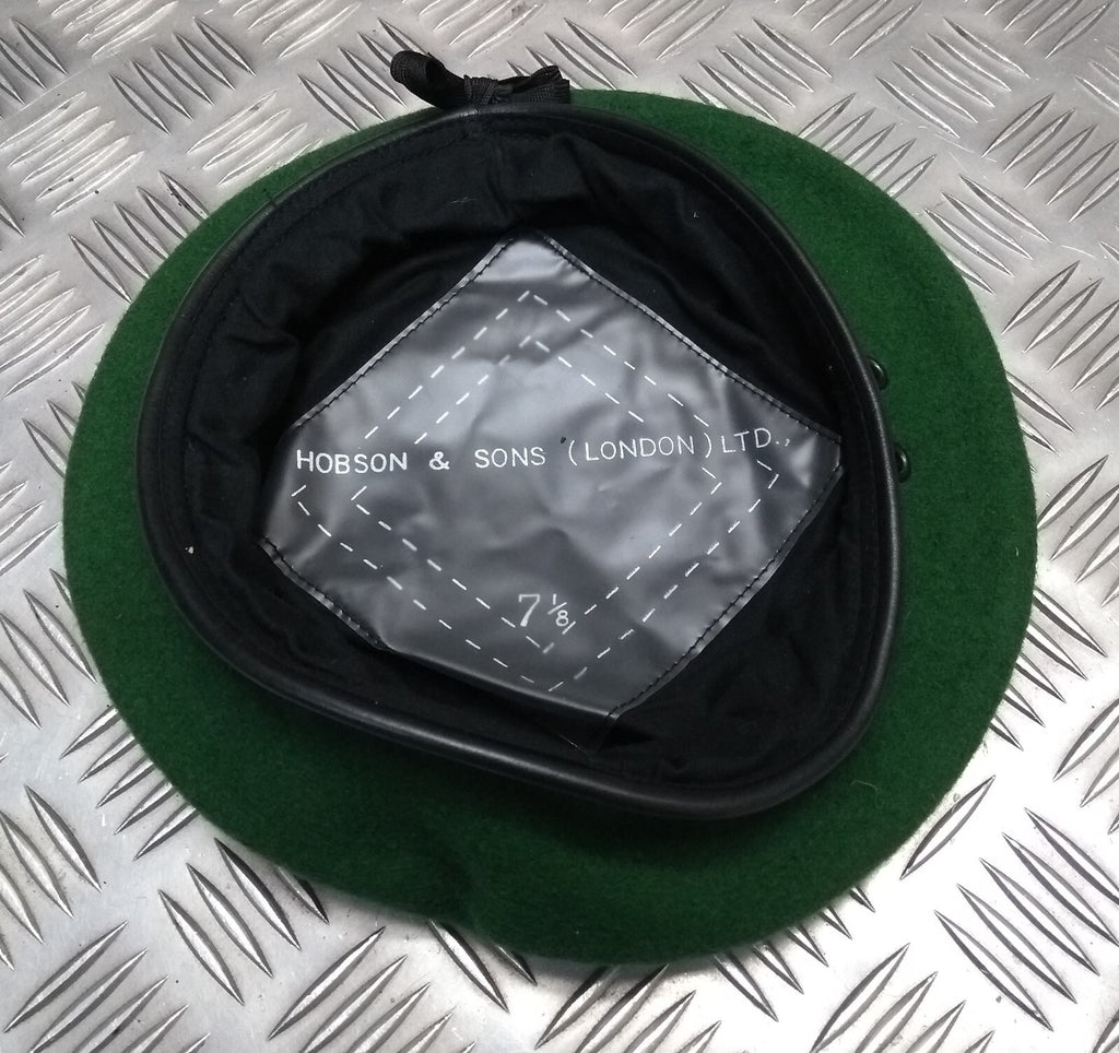 Army Green Beret Genuine Hobson London Manufactures Sample 7 1/8