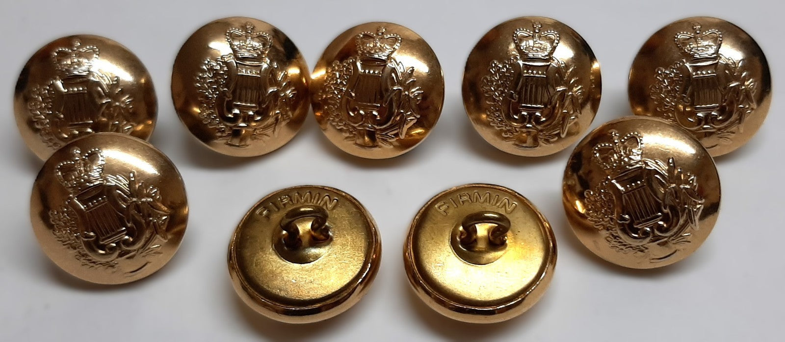 Corps of Army Music British Insignia Gilt Ring Back Shank Buttons No1 Issue 30L