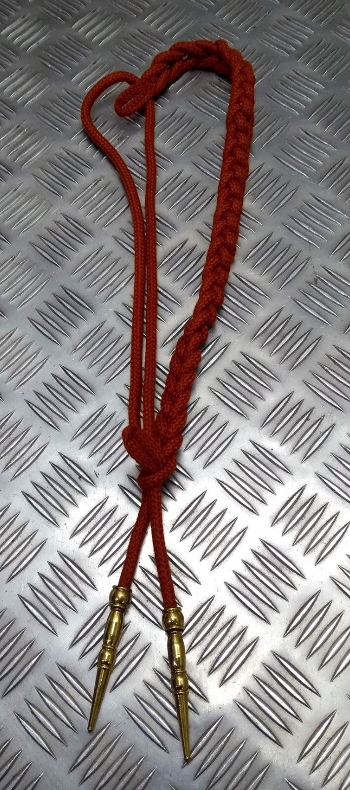 Vintage Aiguillette Officers Dress Cord For Ceremonial & Parade Gold Tip Ends