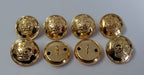 EIIR Crown Buttons Last Edition Queens Royal Crown Insignia Decorative Edging X8