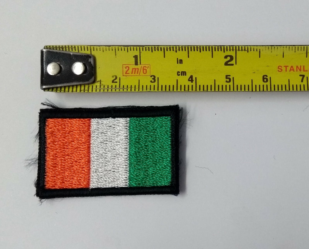 Small Irish TRF Flag Sew on Patches National Flag X2 ASPS346