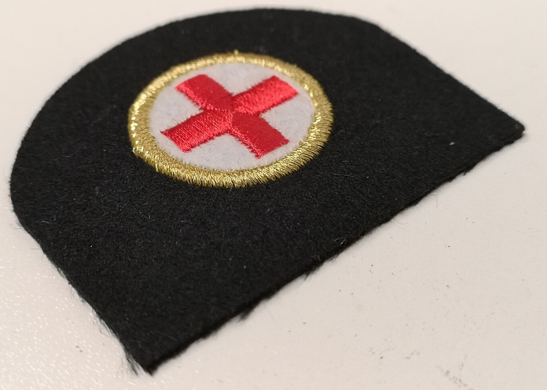 Royal Navy Medical RN Patch Miniature Geneva Cross in a Golden Circle