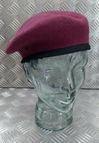 Hobson of London Style Maroon Lined Wool Beret