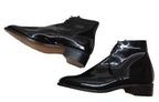 Sanders George Boots Officers Black Patent With Spur Box Housing UK 13