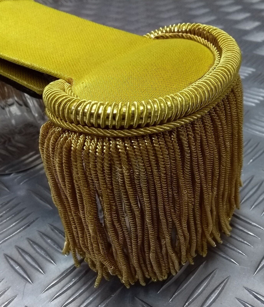 Gold Mylar Thread Fringe 45mm Drop / Epaulette Fringe