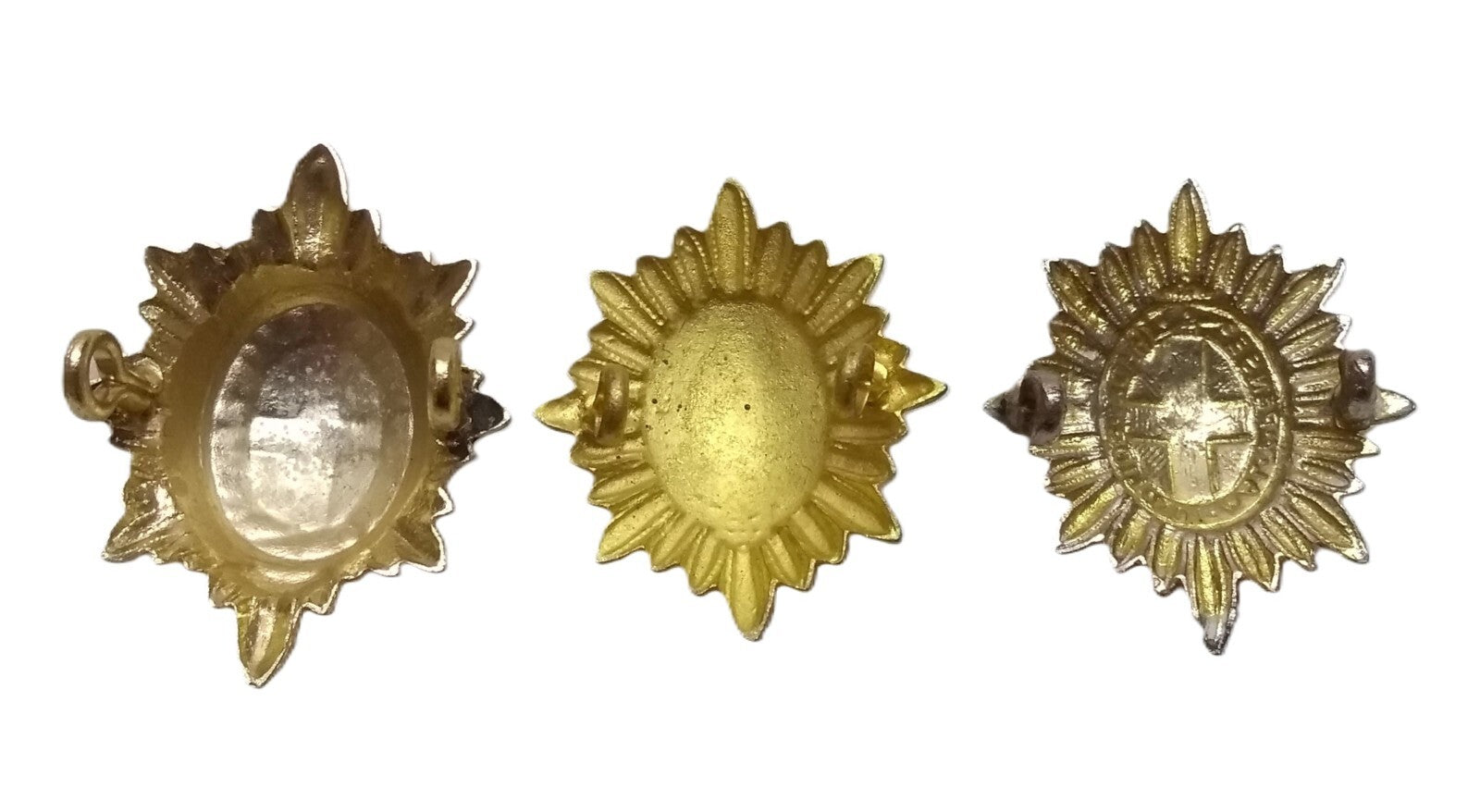 British Army Guards Badges / Collar Insignia "qui mal y pense" X 3