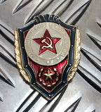 Soviet-era Style Army Shield Emblem Metal Shield Pin Badge Obsolete - NEW
