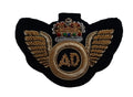 No1 Badge Air Despatch Wings (AD) British Forces Embroidered (Black) Arm Patch