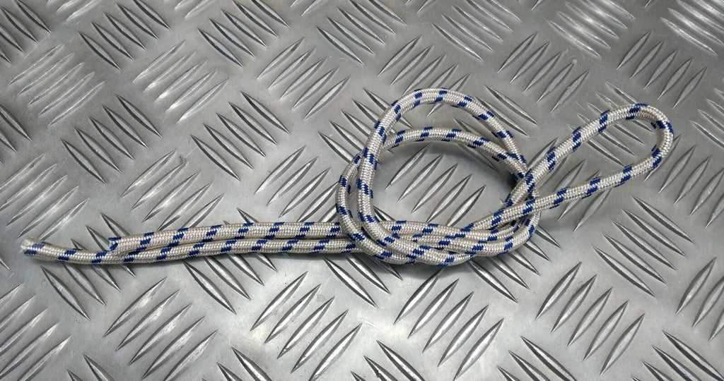 Genuine British Made Ceremonial & Parade Silver Blue Fleck Cord 2M RC11