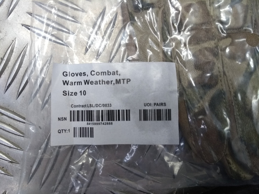 Genuine British MTP Multi Camo Leather Combat Gloves- All Sizes- NEW