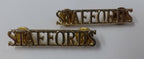 Staffordshire Regiment Insignia Title Badges Snap Pin Genuine British Army 1 PR