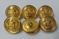 Royal Crown Buttons British Issue 36L With Lined Background X6 ASBT239
