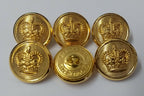 Royal Crown Buttons British Issue 36L With Lined Background X6 ASBT239
