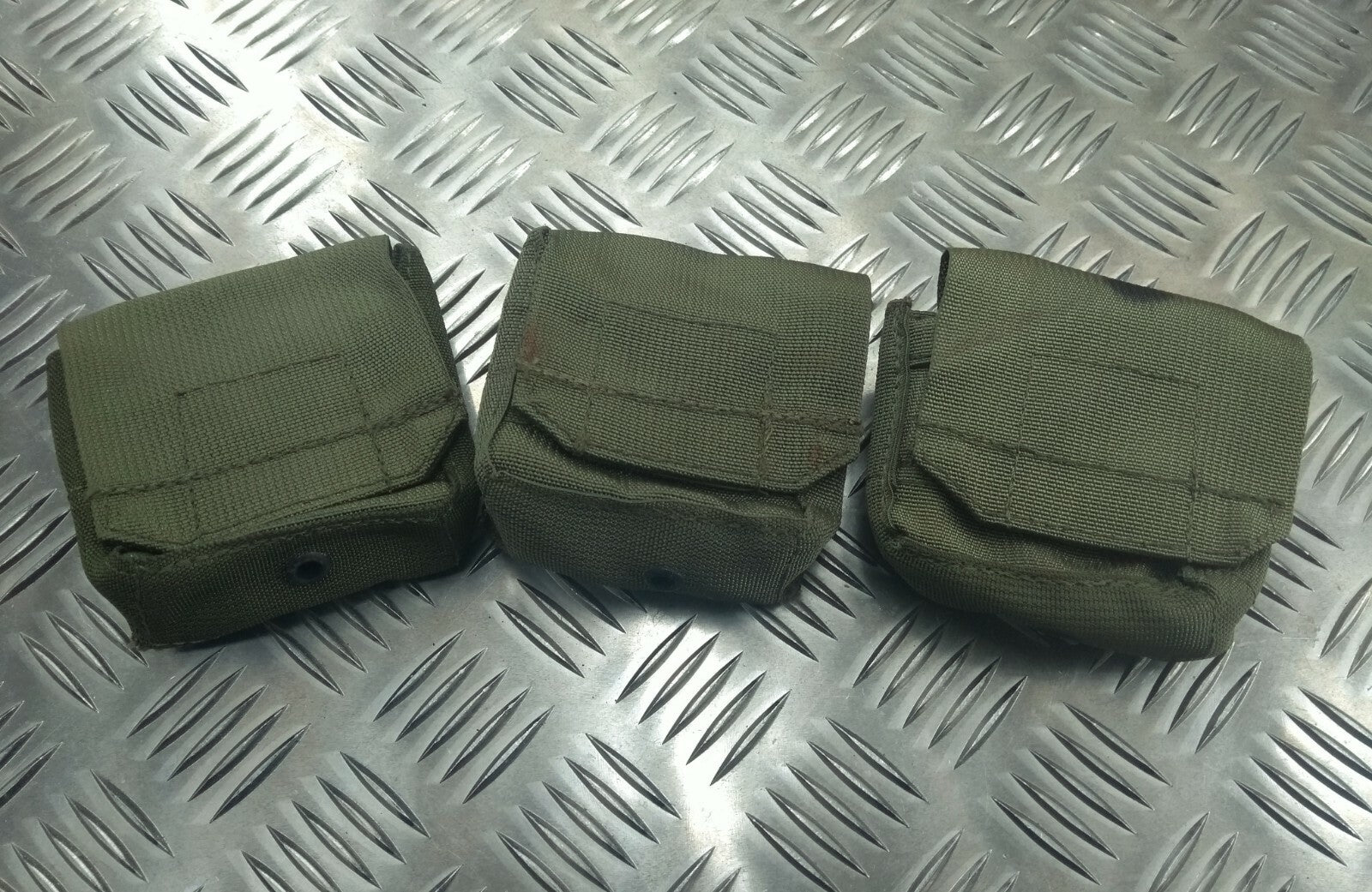 IDF Tactical Ammo Ammunition Pouch Web Codura Olive Green RUSTY x3