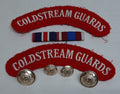 Coldstream Guards No2 Shoulder Badges, Medal Bar and Spare Buttons British Army