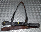 Sam Browne Brown Leather Belt & Shoulder Strap British Issue No Main Buckle
