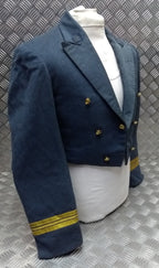 Vintage Mess Jacket RAF Royal Air Force with Cuff Ribbons and Kings Crown Buttons