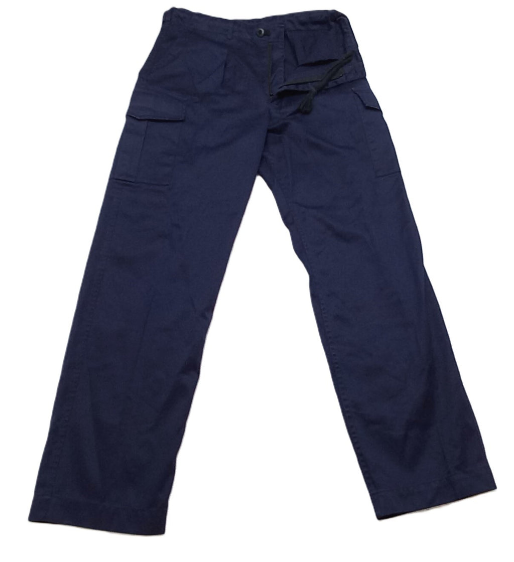 Navy AWD Trousers RN British Navy Blue FR Fire Resistant Action Working Dress