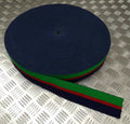 RADC Royal Army Dental Corps Green Red Navy Stable Belt Material 64mm